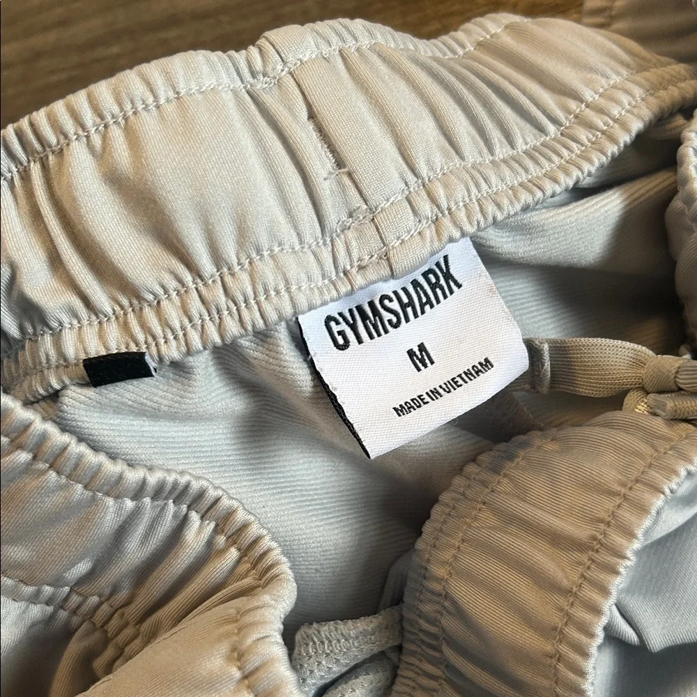 Gymshark Gray Athletic Joggers Mens Medium Zip Pocket Training Pants